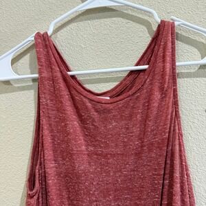 Old Navy Womens Tank Top Sleeveless Heather Red Casual Basic Medium